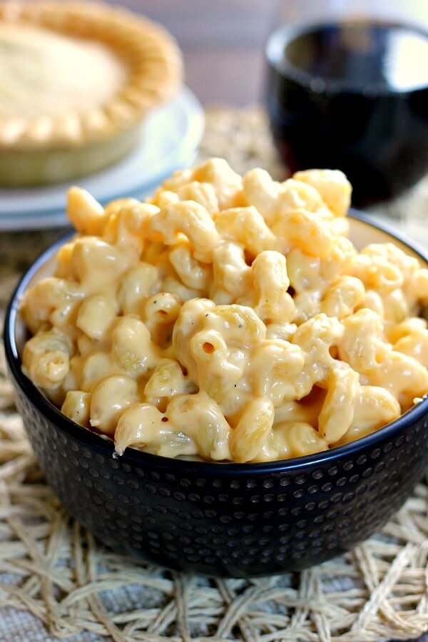 This Creamy Stovetop Macaroni and Cheese takes just minutes to prepare, contains two types of cheese, and is creamy, hearty, and delicious.
