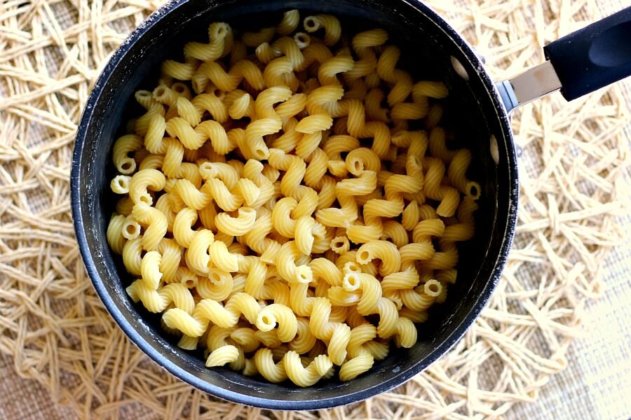 This Creamy Stovetop Macaroni and Cheese takes just minutes to prepare, contains two types of cheese, and is creamy, hearty, and delicious.