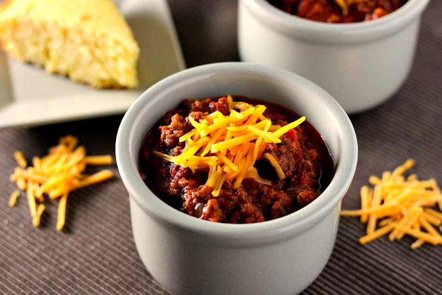Slow Cooker Chili Recipe (No Beans!) Pumpkin 'N Spice