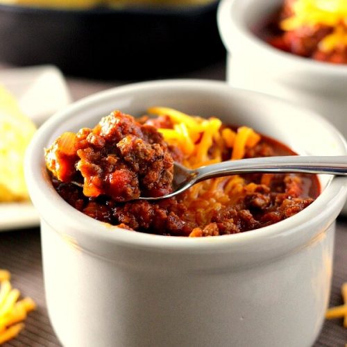 Slow Cooker Hearty No-Bean Chili