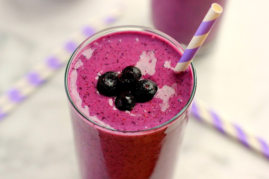 This Blueberry Blast Smoothie is jam-packed with flavor and adds the nutritious punch of antioxidants and protein!
