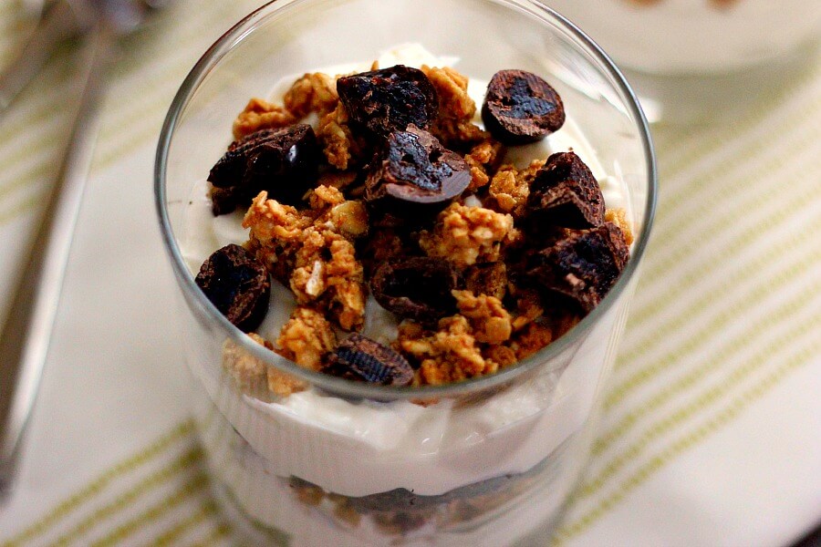 Cherry Vanilla Yogurt Parfait Pumpkin 'N Spice