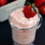 This Strawberry Mousse is smooth, creamy, and made with just four ingredients.