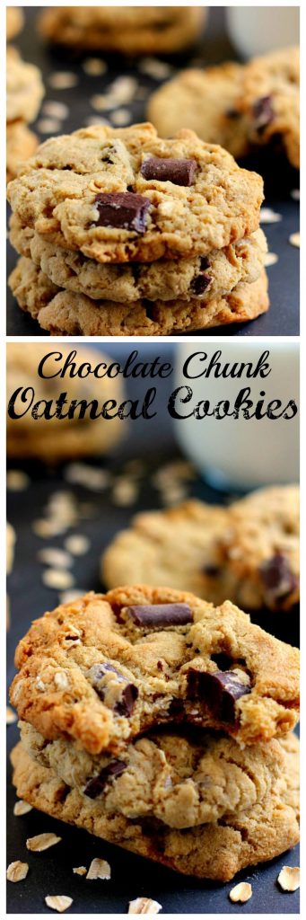 pin for chocolate chunk oatmeal cookies