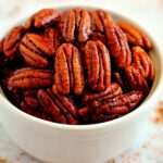 Crunchy, sweet, and brimming with maple and cinnamon flavors, these Maple Cinnamon Pecans are the perfect snack to munch on throughout the day!