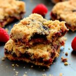 Jam-packed with raspberries, layered on a buttery crust and topped with streusel, these Raspberry Crumble Bars taste like your favorite pie, in bar form!