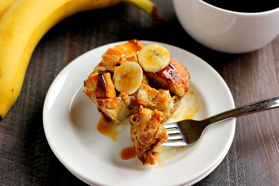 Banana Caramel French Toast Bake Pumpkin 'N Spice
