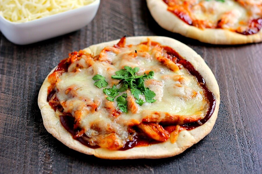 Barbecue Chicken Pita Pizza Pumpkin 'N Spice