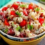 Packed with tender pasta, creamy dressing and BLT fixings, your favorite sandwich gets a makeover in with this easy BLT Ranch Pasta Salad!