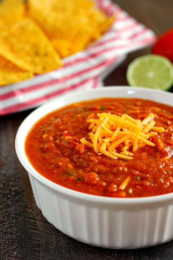 Cheesy Chili Salsa Pumpkin 'N Spice