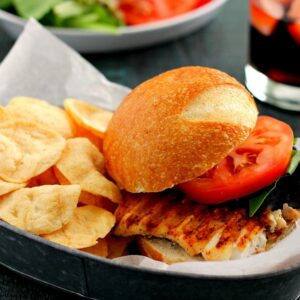 This Grilled Haddock Sandwich makes the perfect lunch or dinner and is full of flavor!