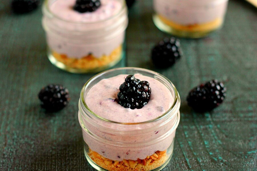 This No-Bake Blackberry Cheesecake is creamy, flavorful, and easy to whip up!