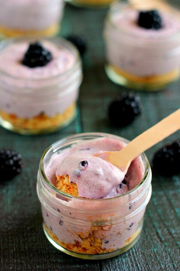 This No-Bake Blackberry Cheesecake is creamy, flavorful, and easy to whip up!