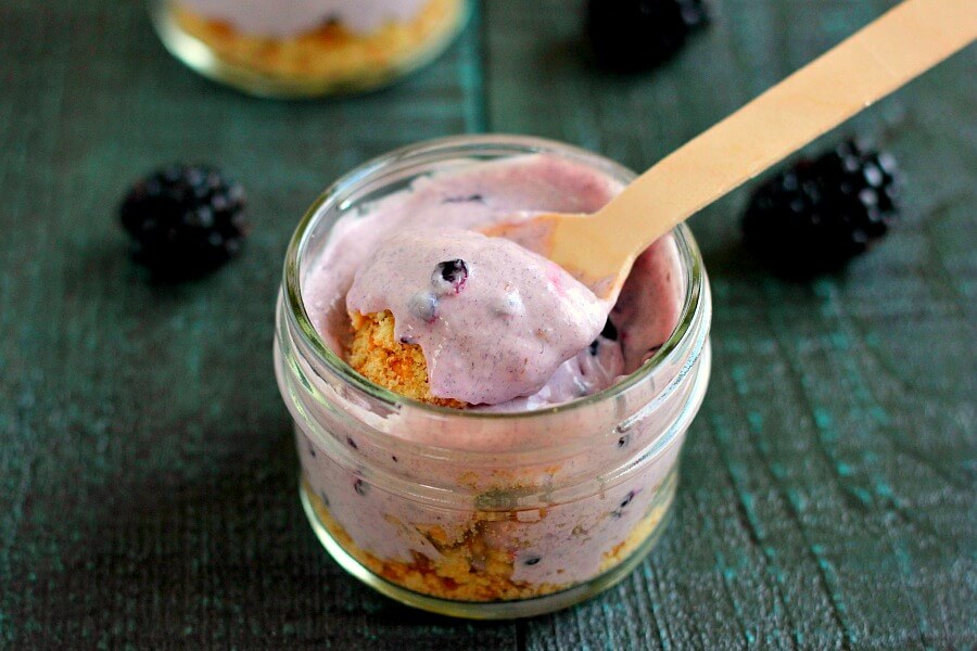 This No-Bake Blackberry Cheesecake is creamy, flavorful, and easy to whip up!