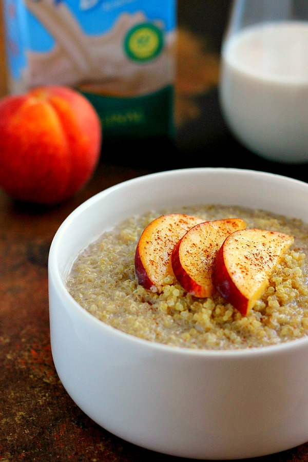 Peach Almond Breakfast Quinoa Pumpkin 'N Spice