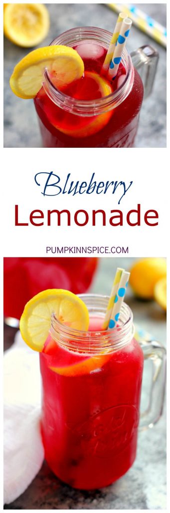 This Blueberry Lemonade is sweet, tangy, and made with fresh blueberries and ripe lemons. It's the perfect way to cool down on a hot summer day!
