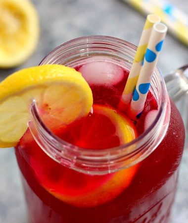 This Blueberry Lemonade is sweet, tangy, and made with fresh blueberries and ripe lemons. It's the perfect way to cool down on a hot summer day!