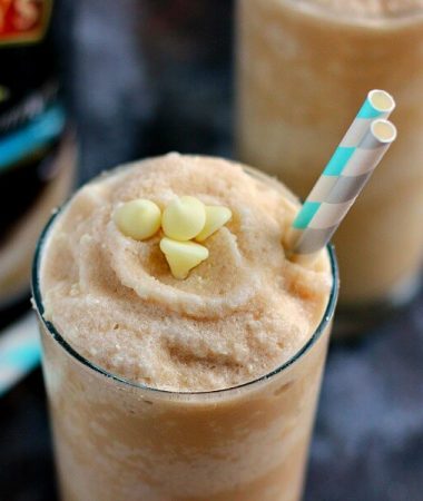 Filled with fresh coffee, BAILEYS® Bourbon Vanilla Pound Cake Coffee Creamer, and blended to perfection, this White Chocolate Pound Cake Frappuccino is the perfect drink to satisfy your coffee cravings. It's smooth, creamy, and takes just minutes to whip up!