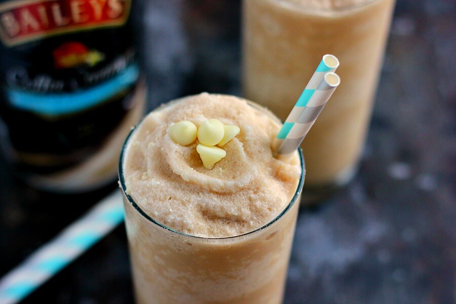 Filled with fresh coffee, BAILEYS® Bourbon Vanilla Pound Cake Coffee Creamer, and blended to perfection, this White Chocolate Pound Cake Frappuccino is the perfect drink to satisfy your coffee cravings. It's smooth, creamy, and takes just minutes to whip up!