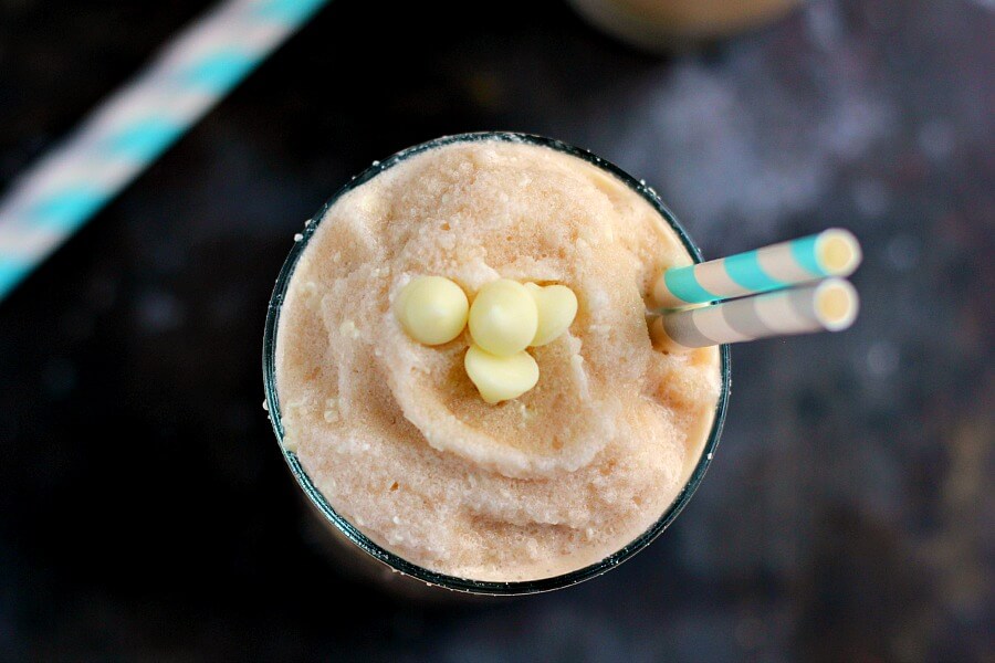 Filled with fresh coffee, BAILEYS® Bourbon Vanilla Pound Cake Coffee Creamer, and blended to perfection, this White Chocolate Pound Cake Frappuccino is the perfect drink to satisfy your coffee cravings. It's smooth, creamy, and takes just minutes to whip up!