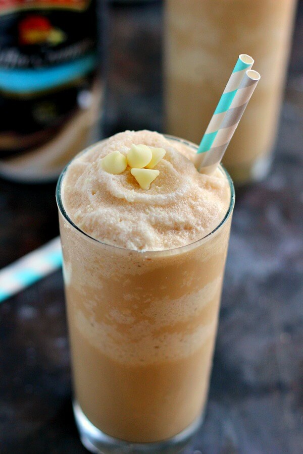 Filled with fresh coffee, BAILEYS® Bourbon Vanilla Pound Cake Coffee Creamer, and blended to perfection, this White Chocolate Pound Cake Frappuccino is the perfect drink to satisfy your coffee cravings. It's smooth, creamy, and takes just minutes to whip up!