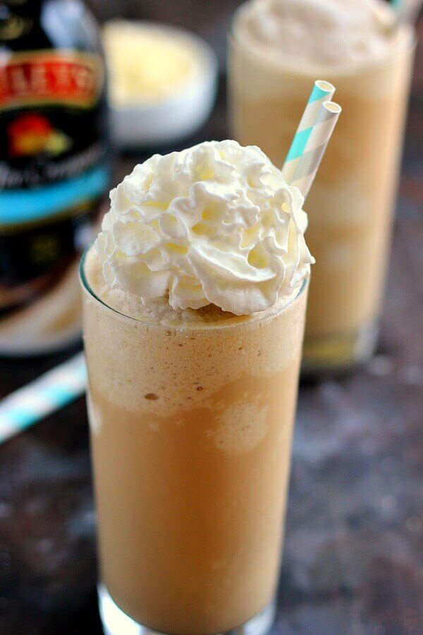 Filled with fresh coffee, BAILEYS® Bourbon Vanilla Pound Cake Coffee Creamer, and blended to perfection, this White Chocolate Pound Cake Frappuccino is the perfect drink to satisfy your coffee cravings. It's smooth, creamy, and takes just minutes to whip up!