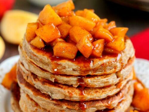 Apple Cinnamon Pancakes Apple Topping Pumpkin N Spice
