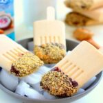 Packed with nutritious ingredients and ready in minutes, these pops are a version of the classic pie, in healthy form. Greek yogurt, Almond Breeze Almondmilk Coconutmilk Vanilla Unsweetened, peanut butter, and honey makes these pops suitable for breakfast, a mid-morning snack, or even as a healthy dessert!