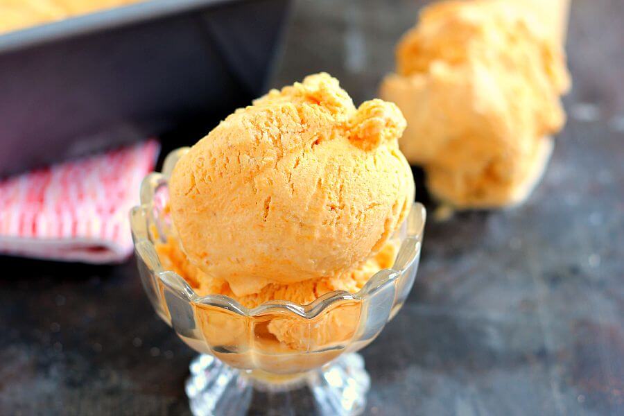 This Pumpkin Caramel Ice Cream is a no-churn recipe and is filled with a smooth pumpkin flavor. It's creamy, swirled with caramel, and so easy to make. If you like pumpkin, then this frozen treat was made for you!