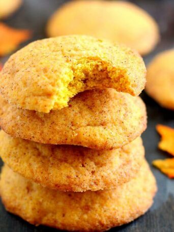 Soft, thick, and bursting with cinnamon and sugar, these Pumpkin-Doodle Cookies are full of pumpkin flavor. They're easy to make and the perfect fall treat to satisfy your pumpkin and cinnamon cravings!