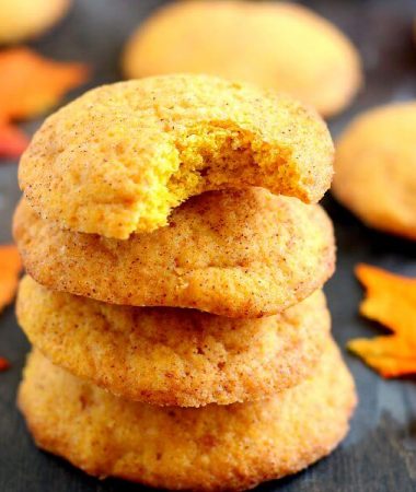 Soft, thick, and bursting with cinnamon and sugar, these Pumpkin-Doodle Cookies are full of pumpkin flavor. They're easy to make and the perfect fall treat to satisfy your pumpkin and cinnamon cravings!