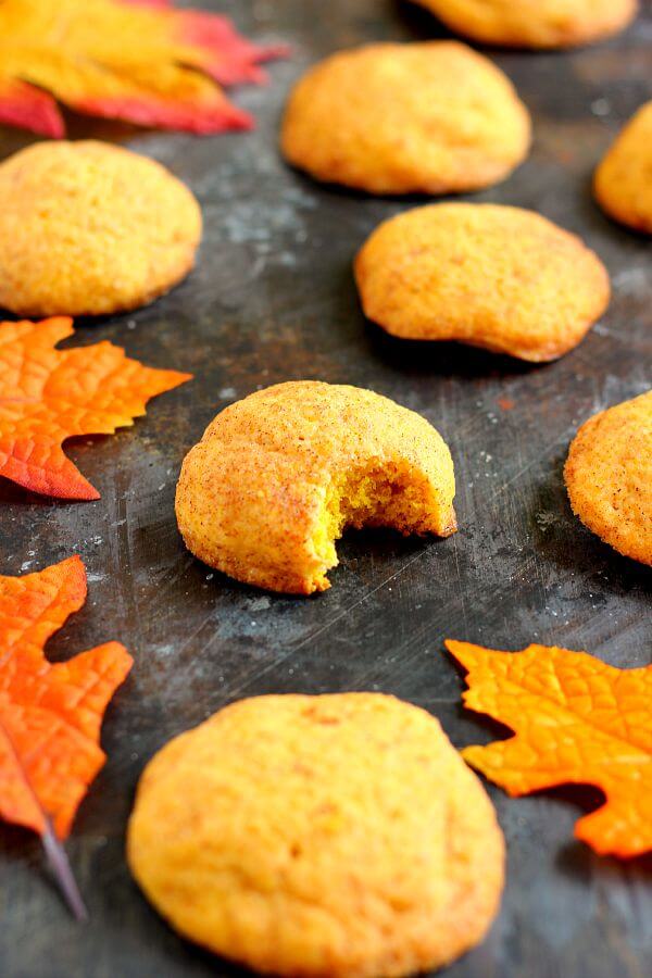 Soft, thick, and bursting with pumpkin pie spice and sugar, these Pumpkin-Doodle Cookies are full of pumpkin flavor. They're easy to make and the perfect fall treat to satisfy your pumpkin and cinnamon cravings! #pumpkinrecipe #pumpkincookies #pumpkindessert #pumpkinsnickerdoodle #snickerdoodlecookies #snickerdoodlerecipe #fallrecipe #falldessert #dessert #cookies