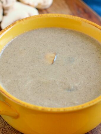 This Easy Cream of Mushroom Soup is packed with fresh mushrooms and bursting with flavor. It's thick, creamy, and healthier than the store-bought kind. Once you try this version, you'll be making it all season long!