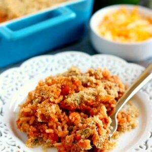 This Unstuffed Pepper Bake features the classic ingredients of stuffed peppers, but in casserole form. Jam-packed with ground beef, green peppers, rice, and spices, this dish take just 30 minutes from start to finish!