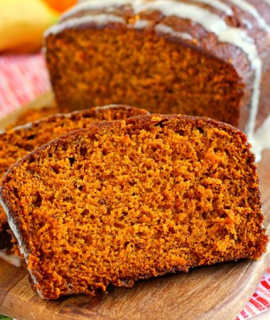 This Honey Glazed Pumpkin Banana Bread combines the classic fall flavor of pumpkin, swirled with hints of banana, and then topped with a sweet honey glaze. This bread soft, moist, and bursting with just the right amount of flavor. One bite and this is sure to be your new fall favorite!