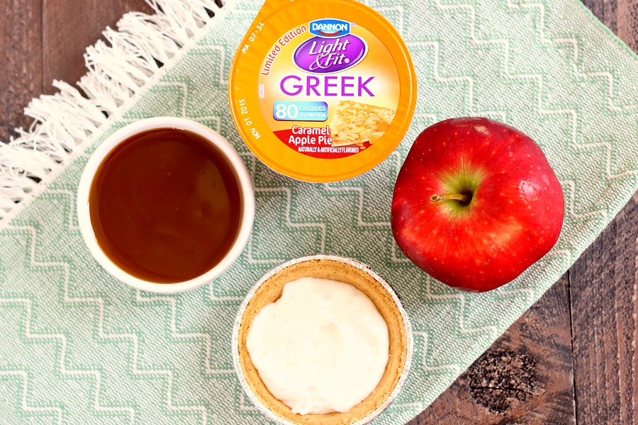 Mini Caramel Apple Yogurt Pies Pumpkin 'N Spice