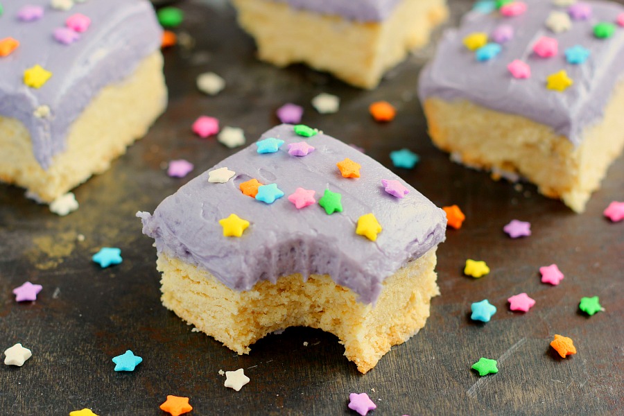 These Vanilla Sugar Cookie Bars are soft, chewy, and loaded with the classic flavor of sugar cookies, but require no chilling or rolling out the dough. The addition of BAILEYS™ Coffee Creamer Frosted Vanilla Cookie in the bars and frosting gives the treats a deliciously sweet taste that comes together in minutes!