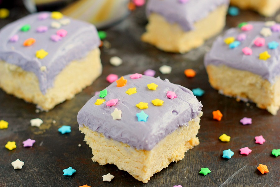 These Vanilla Sugar Cookie Bars are soft, chewy, and loaded with the classic flavor of sugar cookies, but require no chilling or rolling out the dough. The addition of BAILEYS™ Coffee Creamer Frosted Vanilla Cookie in the bars and frosting gives the treats a deliciously sweet taste that comes together in minutes!