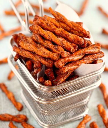 These Cinnamon Sugar Pretzels are sweet, salty, and full of flavor. With just four ingredients and hardly any prep work, you can have this tasty snack ready to be devoured in no time!