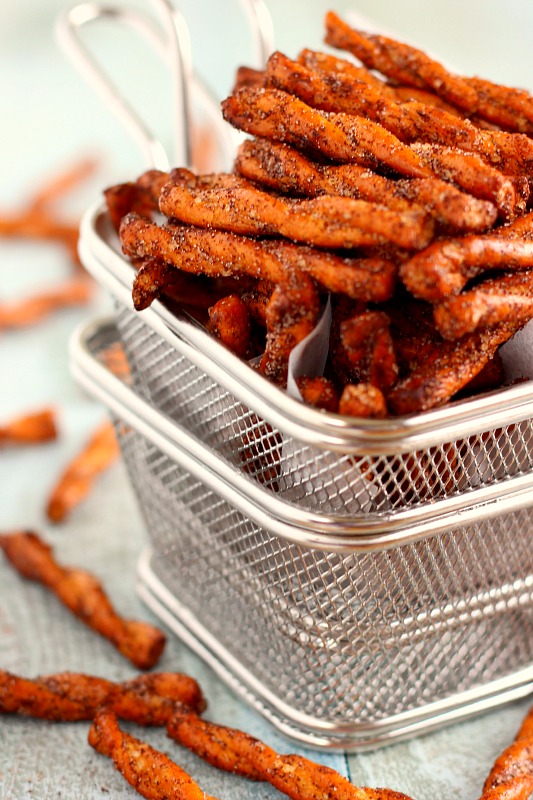 These Cinnamon Sugar Pretzels are sweet, salty, and full of flavor. With just four ingredients and hardly any prep work, you can have this tasty snack ready to be devoured in no time!