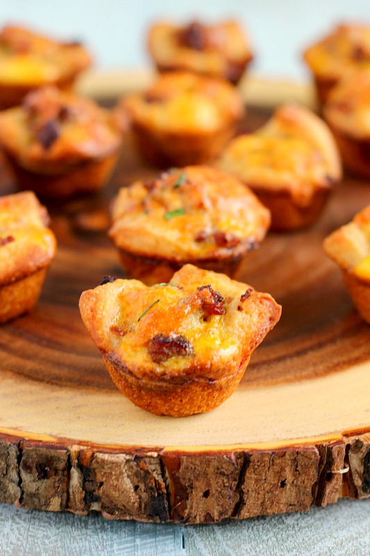 These Mini Sausage Quiches make a delicious, savory dish for your next breakfast or brunch. Filled with zesty sausage, mozzarella cheese and eggs, this recipe is perfect to satisfy your breakfast cravings!