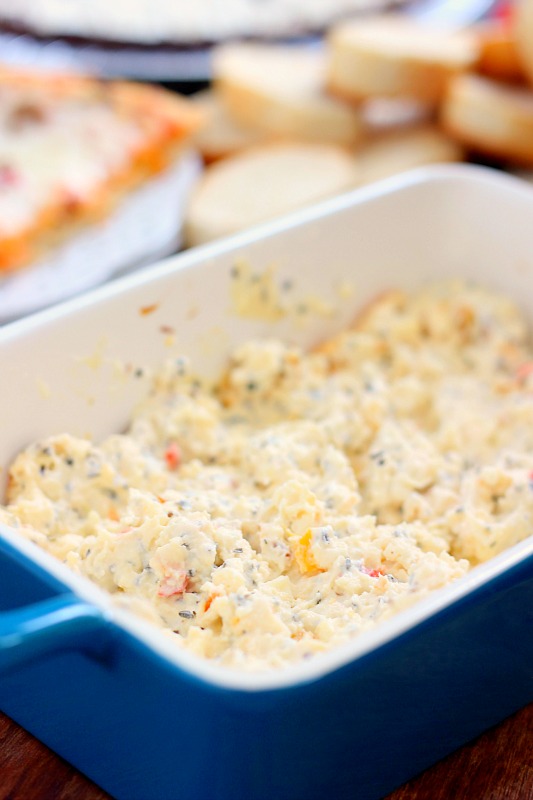 This Baked Feta Dip is the perfect appetizer for game days. Smooth, creamy, and bursting with flavor, this dip contains just a few simple ingredients and is ready in no time!