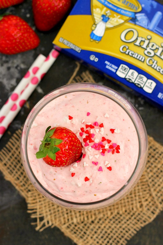 This Strawberry Cheesecake Mousse is light, creamy, and bursting with flavor. It's an easy dessert that will impress your Valentine's sweetheart!