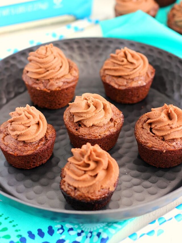 Brownie Bites with Nutella Frosting Story