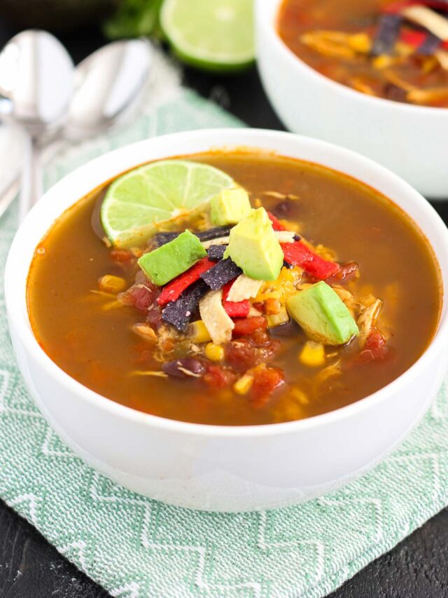 Slow Cooker Chicken Tortilla Soup Story