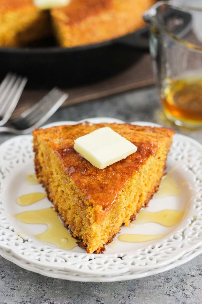Skillet Honey Cornbread Pumpkin 'N Spice