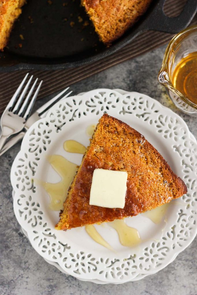 Skillet Honey Cornbread Pumpkin 'N Spice