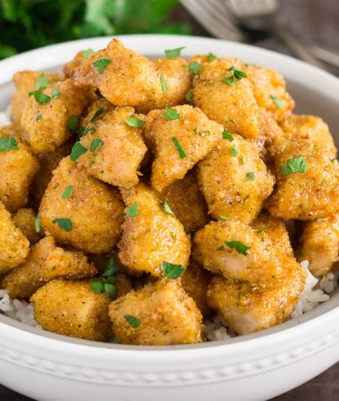 oven baked chicken in a bowl