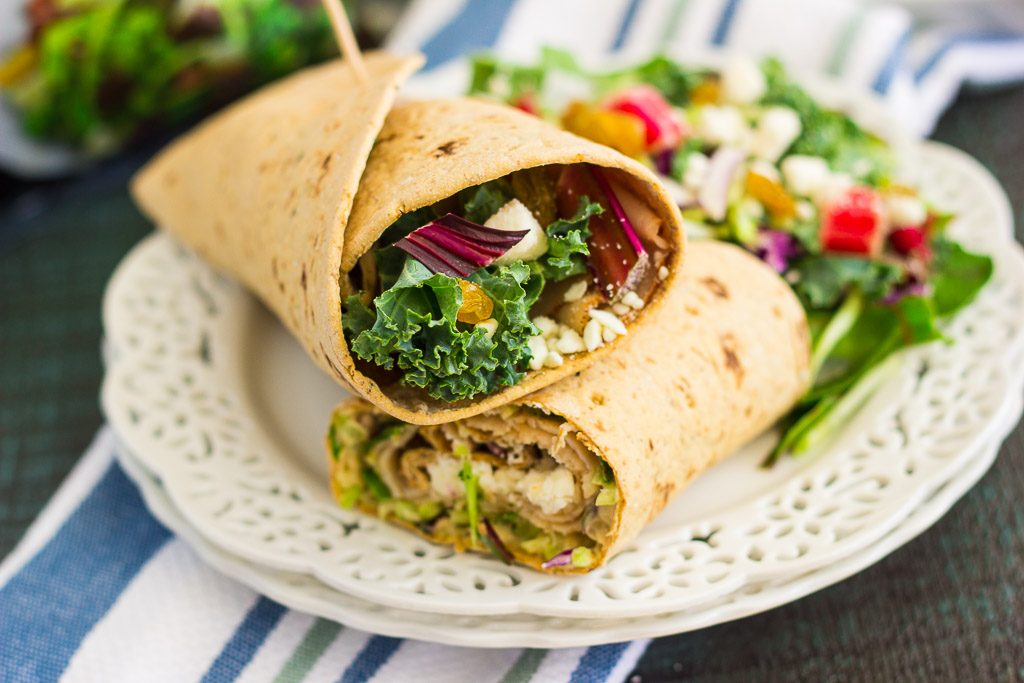 Chicken and Beet Hummus Wrap Pumpkin 'N Spice