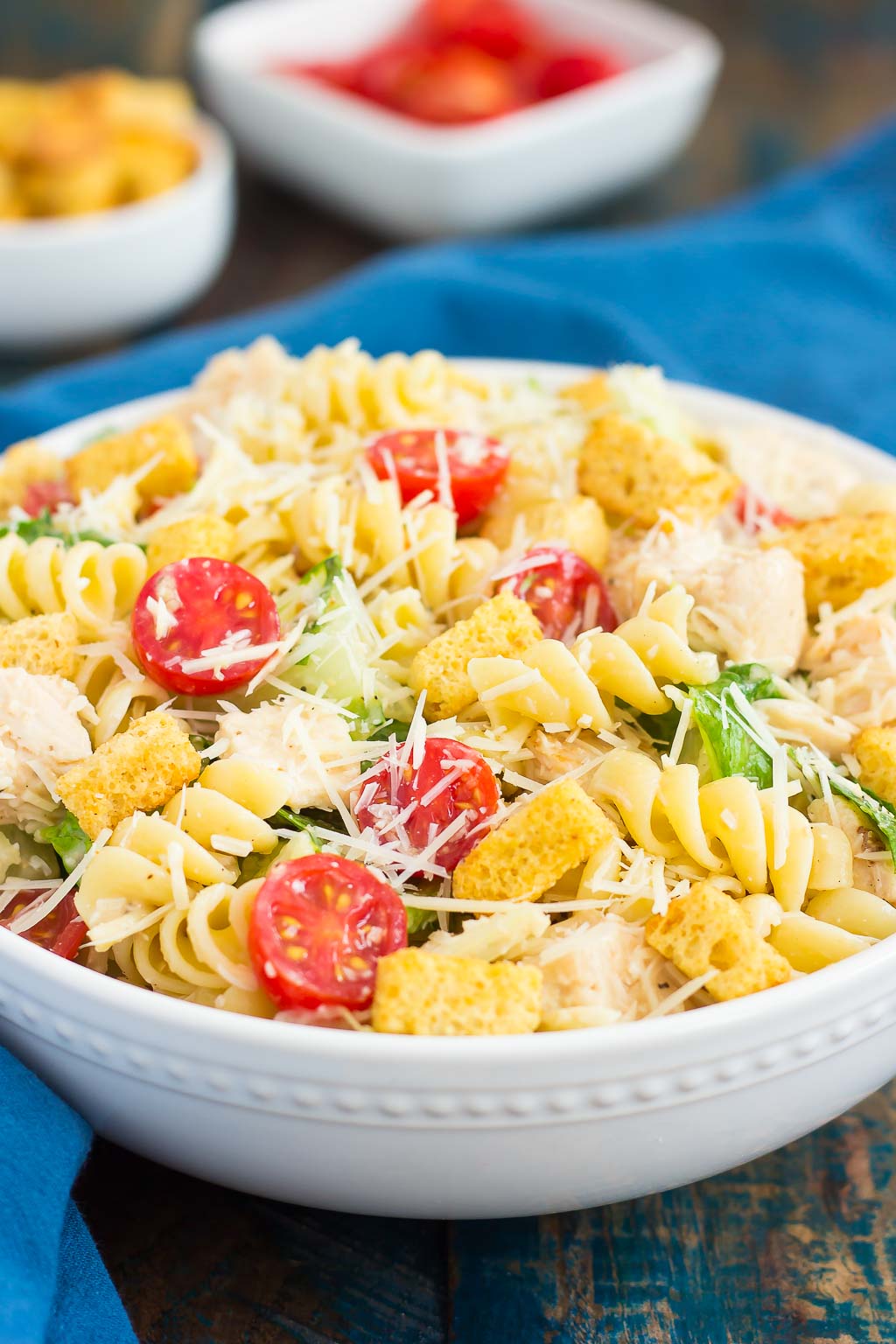 Chicken Caesar Pasta Salad (Quick & Easy!) Pumpkin 'N Spice